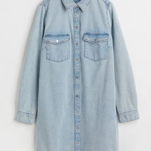 Denim Shirt Dress - Picture 3 of 5